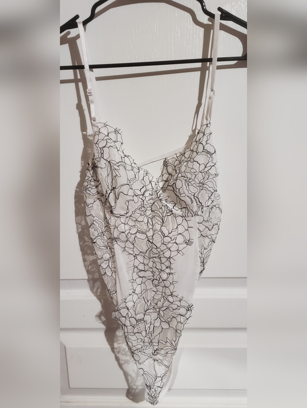 NEW White Lace Floral Bodysuit